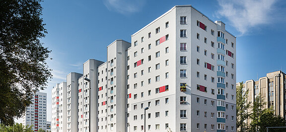 Außenansicht eines Neubauprojektes