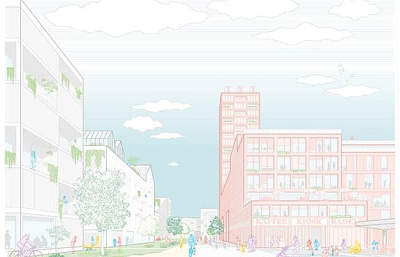 Visualisierung © ​​​​​​​Bauhaus-Universität Weimar, Fakultät Architektur und Urbanistik 