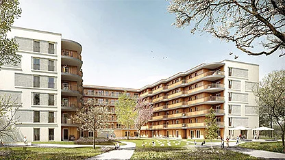 Zeichnung des Gebäudes in der Wittenbergstraße