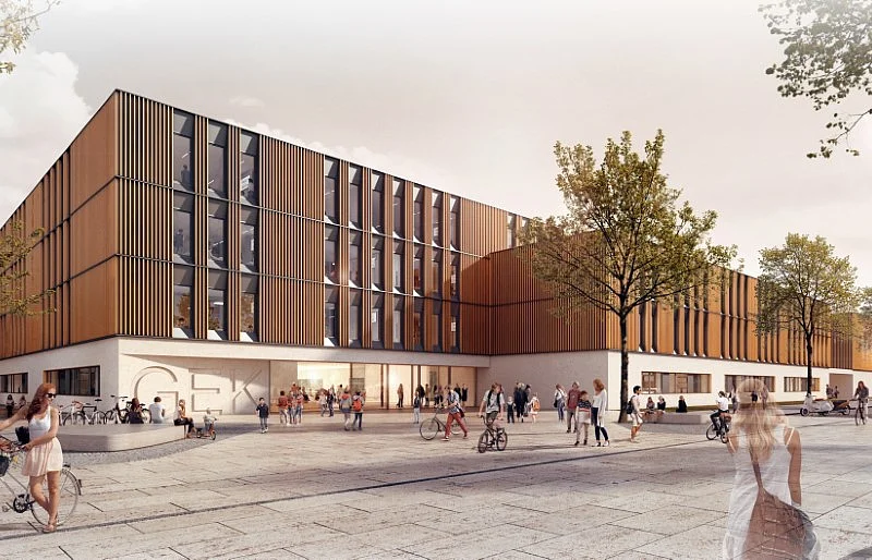 Gymnasium Erich-Kästner-Straße Visualisierung © MHB Architekten und Ingenieure