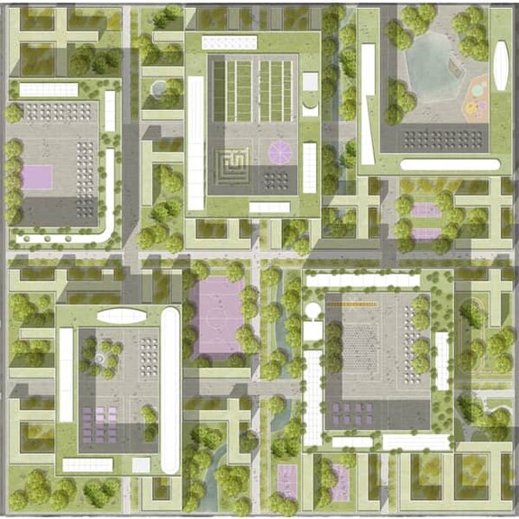 Lageplan des Bauprojekts