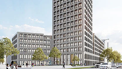 3D Render des Bauprojekts in der Frankfurter Allee.