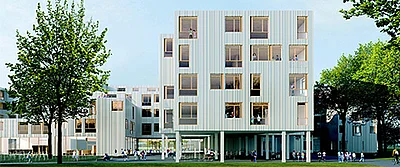 Außenansicht Gymnasium Allee der Kosmonauten