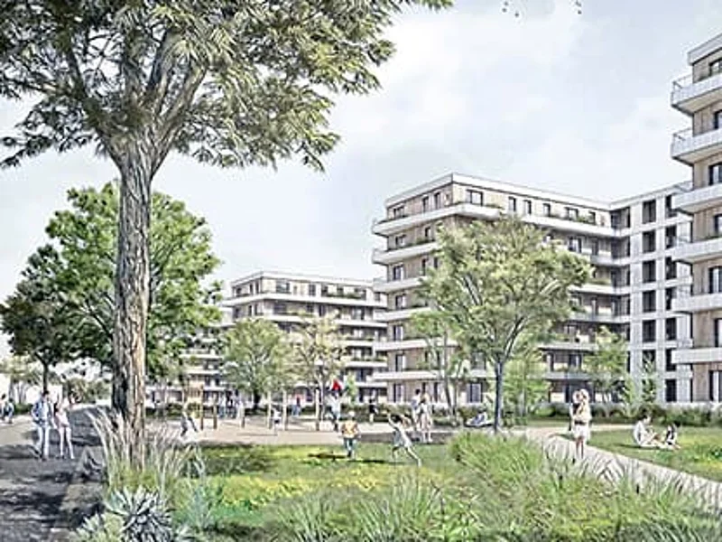 Blick Richtung Norden in das Quartier entlang der Detlevstraße