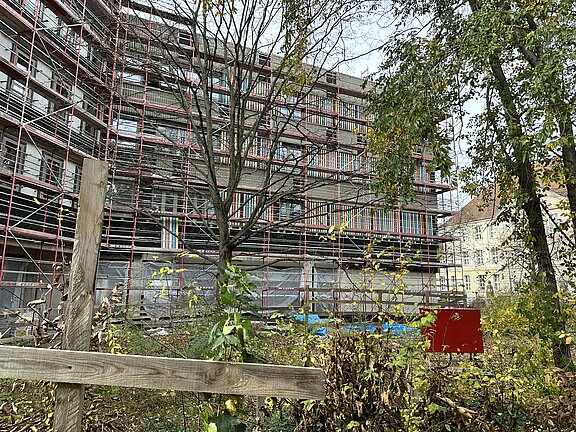 Außenansicht Baustelle Gymnasium Schulstraße