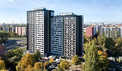 Blick auf die Rinstraße
