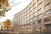 Visualisierung Mahlower Straße Straßenseite © Zoomarchitekten