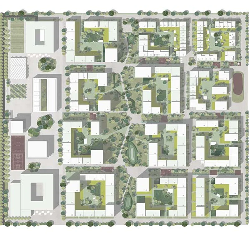Lageplan des Bauprojekts