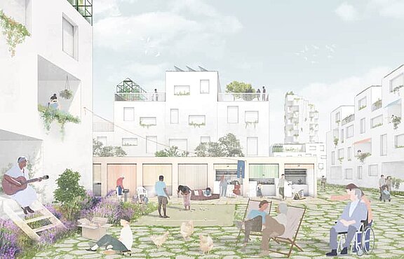 Visualisierung © ​​​​​​​Bauhaus-Universität Weimar, Fakultät Architektur und Urbanistik 