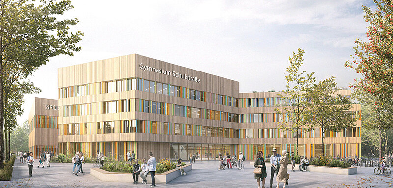 SHL_Schulstr_Straßenperspektive©a +r arch