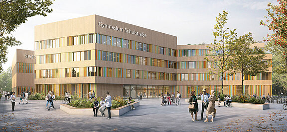 Visualisierung eines Schulbauprojektes