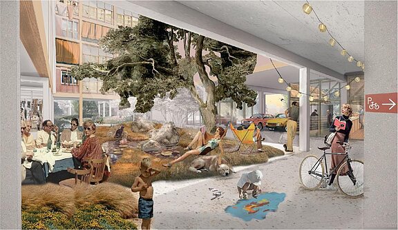 Visualisierung Außen © PPAG architects