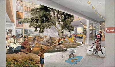 Visualisierung Außen © PPAG architects