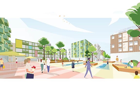 Visualisierung © ​​​​​​​​​​​​​​Technische Universität Dortmund, Fakultät Raumplanung