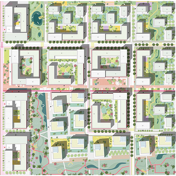 Lageplan des Bauprojekts