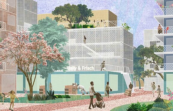 Visualisierung © ​​​​​​​Technische Universität Berlin, Labor für Integrative Architektur (LIA)