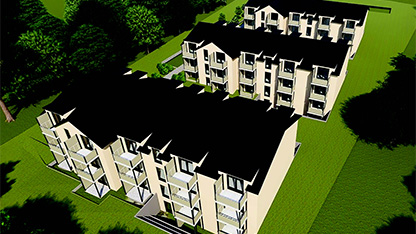 Bild – Visualisierung des Neubauprojekts auf dem Kirchsteig