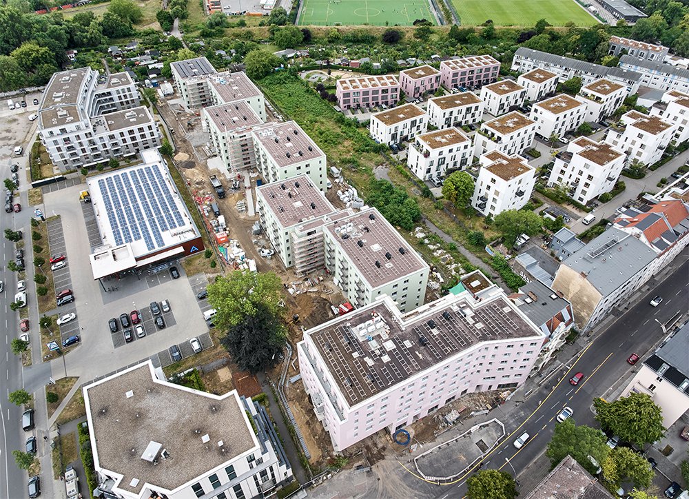 Luftbild Wohnungsneubau Lückstraße in Berlin-Lichtenberg © Howoge Markus Bachmann