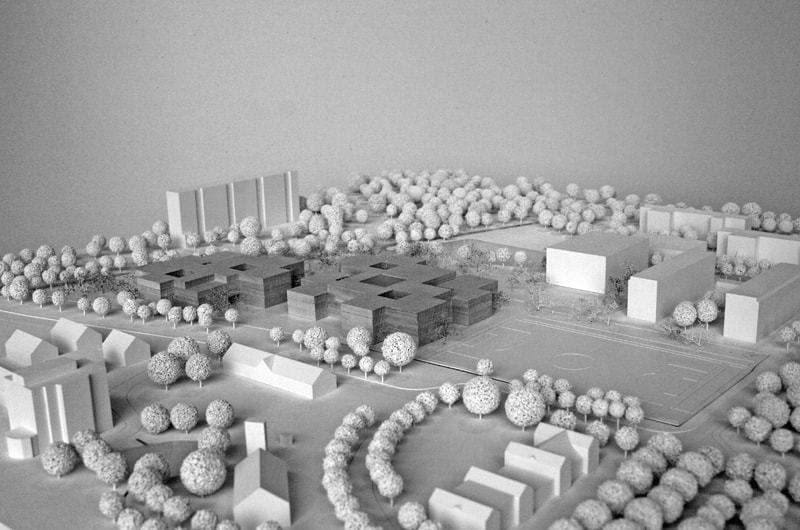 AFF Architekten GmbH Modell Nordwestansicht