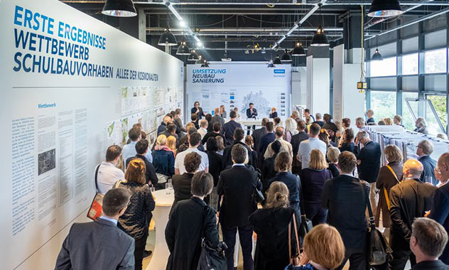 Erfolgreiche Ausstellung des ersten Schulbau-Wettbewerbs der HOWOGE 