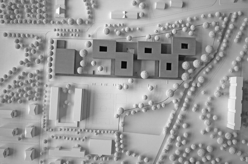 Bild – huber staudt architekten Modell Draufsicht