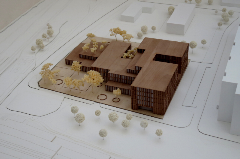 Bild – CUBO Modell Nordwestansicht