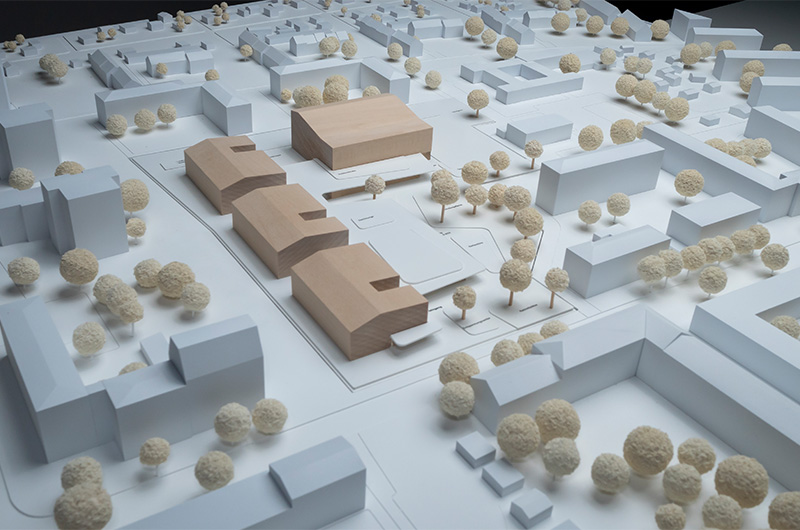 Eisenacher Straße Modellfoto Behnisch Architekten