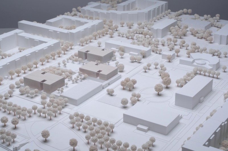 Grüntuch Modell Südwestansicht