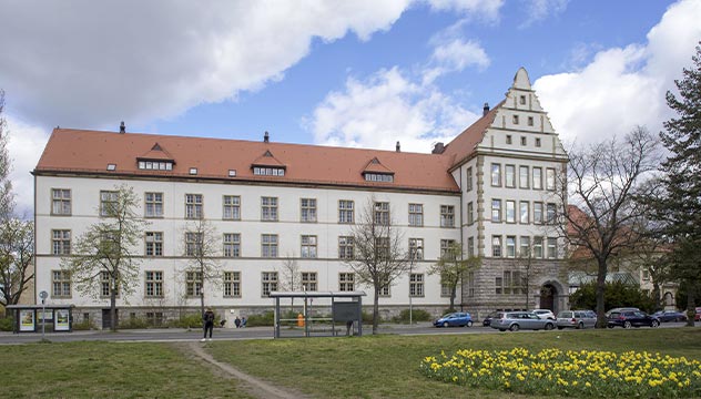 Ansicht auf das Friedrich-Engels-Gymnasium