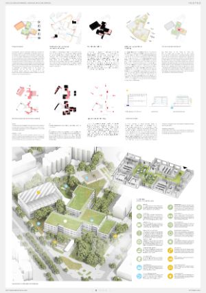 Konzept des Schulgebäudes Präsentationsblatt 2