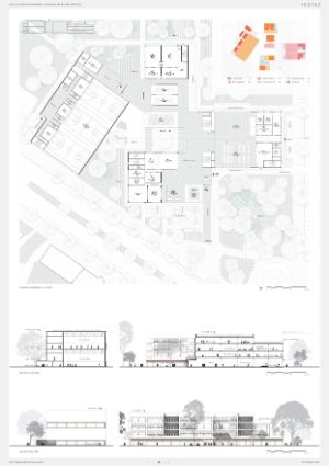 Konzept des Schulgebäudes Präsentationsblatt 3