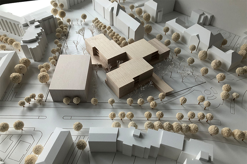 Bild – Gina Barcelona Architects und SHA Scheffler Helbich Architekten GmbH Modell Ansicht 3