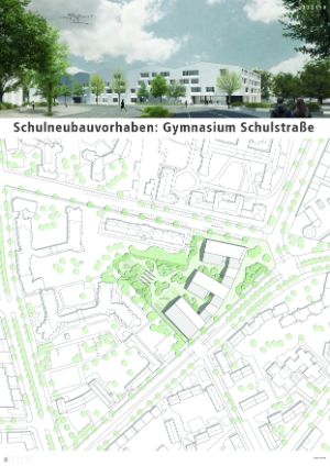 Konzept des Schulgebäudes Präsentationsblatt 1