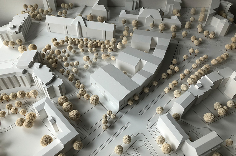 Bild – BHBVT Gesellschaft von Architekten mbH Modell Ansicht 1