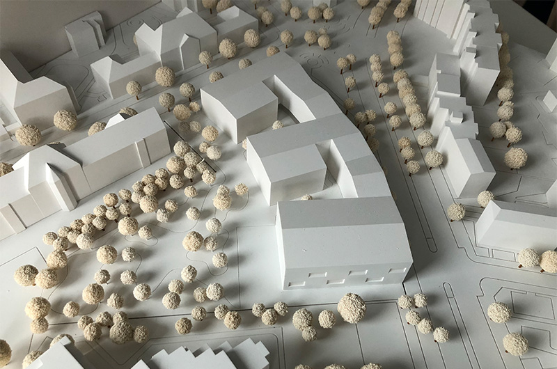Bild – BHBVT Gesellschaft von Architekten mbH Modell Ansicht 2