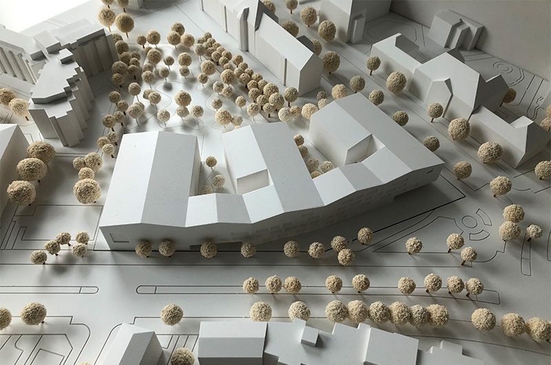 Bild – BHBVT Gesellschaft von Architekten mbH Modell Ansicht 3