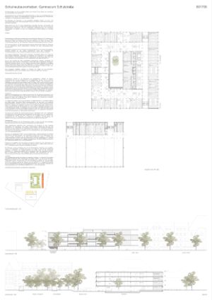 Konzept des Schulgebäudes Präsentationsblatt 3