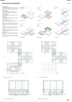 Konzept des Schulgebäudes Präsentationsblatt 3