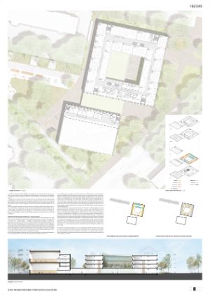 Konzept des Schulgebäudes Präsentationsblatt 3