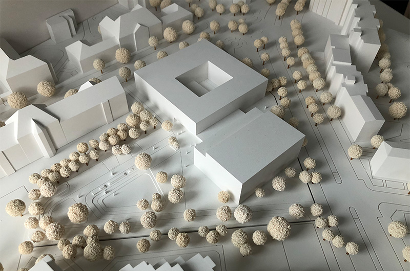 Bild – DGI Bauwerk Gesellschaft von Architekten mbH Modell Ansicht 2
