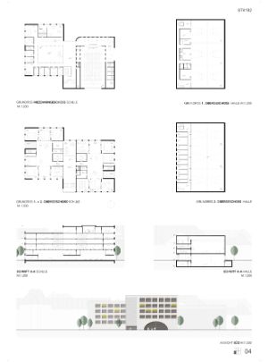 Konzept des Schulgebäudes Präsentationsblatt 4