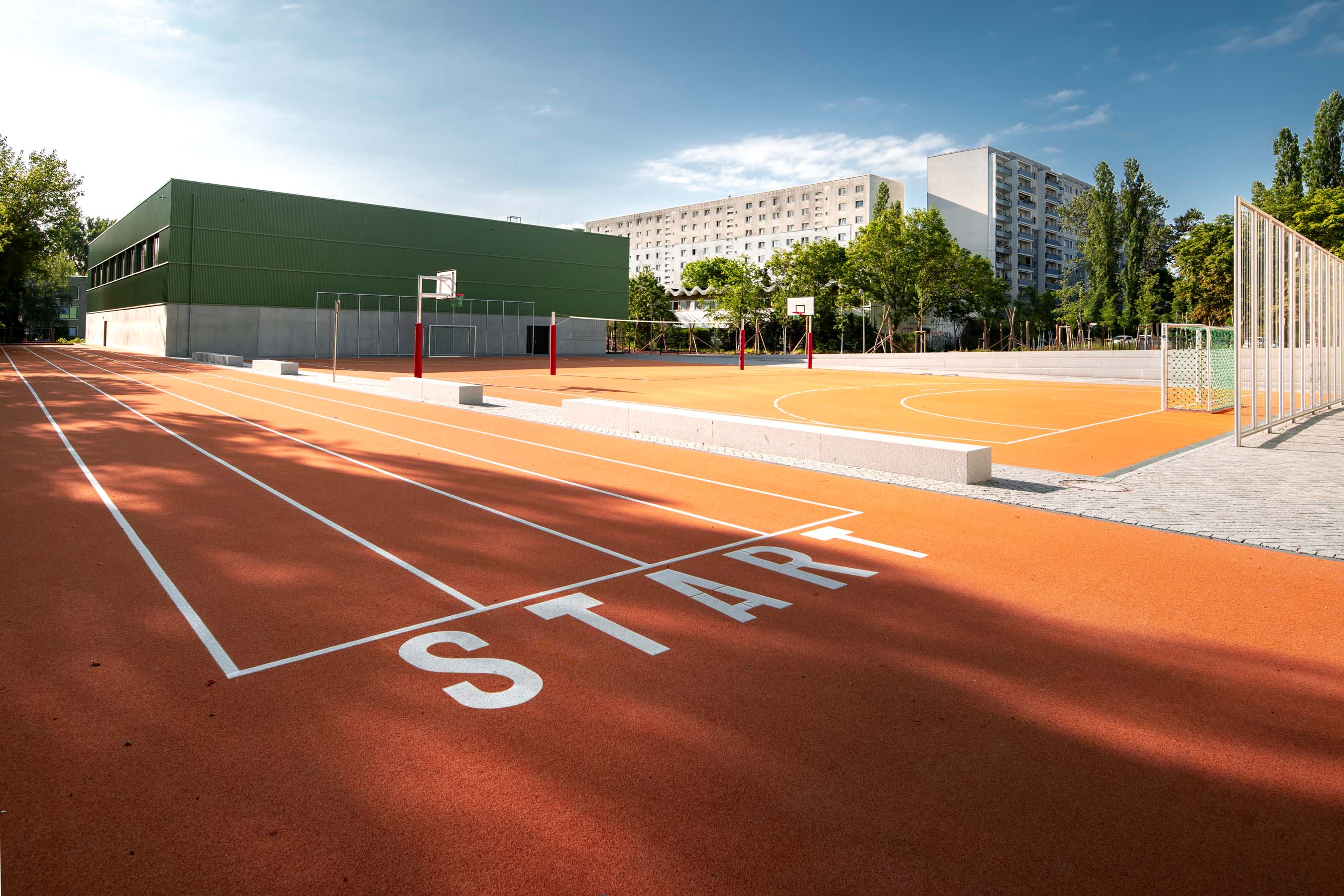 Laufbahn, Sportkomplex