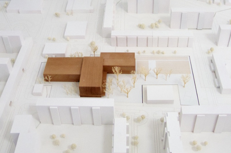 Glass Kramer Löbbert Gesellschaft von Architekten mbH Modell Südansicht