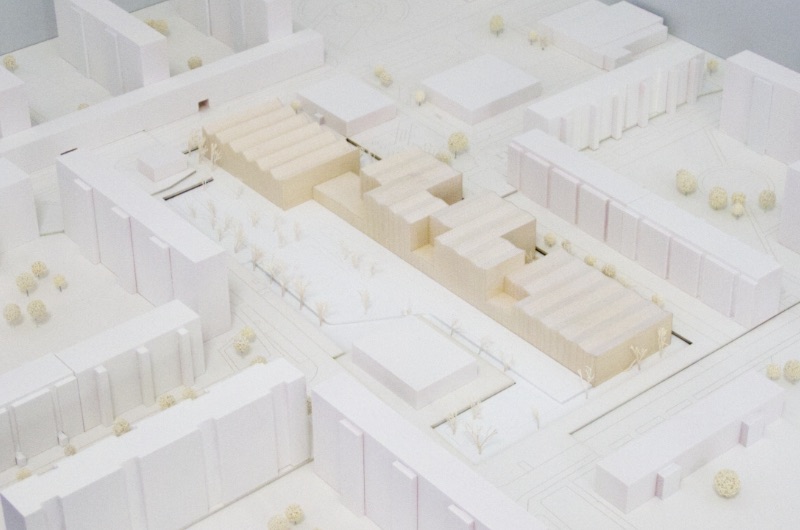 Staab Architekten GmbH Modell Südostansicht