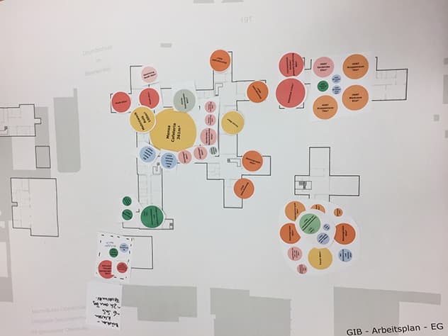 Plan von einem Musterraum