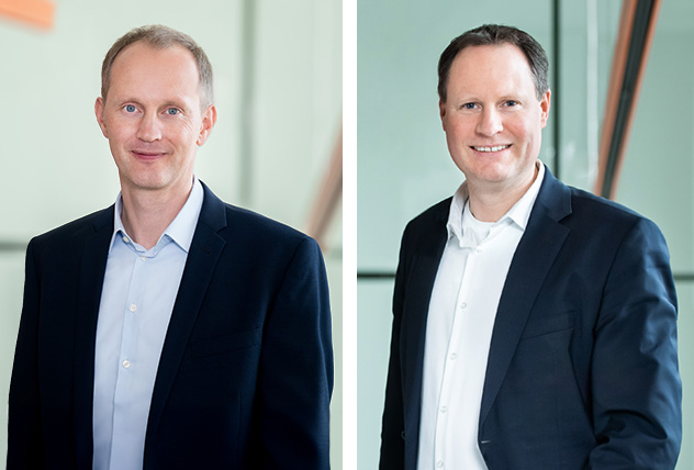 Geschäftsführer Jörg Kotzenbauer und Ulrich Schiller.