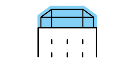 Piktogramm Dachaufstockung